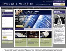 Tablet Screenshot of dbmwines.co.uk